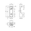 Mocowanie do drążka 30х15 Ferro Fiori M 11010.65 lewy + prawy, aluminium, nie drogie - zdjecie №3 - small