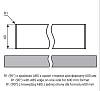 Blat RICCI FC37 CONCRETA z prostą krawędzią, wilgocioodporna, 4200х600х40mm, nie drogie - zdjecie №3 - small