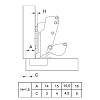 Zawias Clip-on, 165°, Sensys 8687, nakładany, bez sprężyn, transformator, niklowy (9099660) Hettich, zdjecie - zdjecie №4 - small