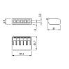 Zacisk łączący, przezroczysty dla 5 wyjść, nie drogie - zdjecie №3 - small