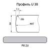 Blat Luxeform W315-2 U Portor 3050х900х38mm, kupic - zdjecie №2 - small