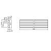 Panel ścienny AGT LB-3771 3020 Safari Szary Supramat 2800х121х18mm, nie drogie - zdjecie №3 - small