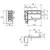 Zawieszka LIBRA H7 prawa / szpilka Ø8 / 120-160 kg, Italiana Ferramenta (63422260ZN), kupic - zdjecie №2 - small