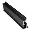 Profil pionowy otwarty Compact L (Linia) Czarny matowy Gładki (RAL 9005) - small