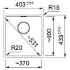 Zlewozmywak do podbudowy Fragranit + Maris MRG 110-37 Czarny mat / Czarny odpływ Franke 125.0697.760, kupic - zdjecie №2 - small