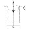 Zlewozmywak do podbudowy Fragranit + Maris MRG 110-52 Czarny mat / Czarny odpływ Franke 125.0697.759, zdjecie - zdjecie №4 - small