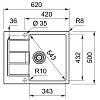 Zlewozmywak wbudowywany Tectonite® Sirius S2D 611-62 Beżowy Franke 143.0671.559, kupic - zdjecie №2 - small