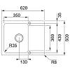 Zlewozmywak wbudowywany Tectonite® Orion OID 611-62 Beżowy Franke 143.0671.555, kupic - zdjecie №2 - small