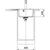 Zlewozmywak wbudowywany Fragranit + Centro CNG 611-62 TL ociekacz z lewej strony Czarny mat / Czarny odpływ Franke 114.0693.566, nie drogie - zdjecie №3 - small