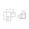 Narożnik dwustronny do cokołu meblowego H = 100 szczotkowany (90*) Scilm, kupic - zdjecie №2 - small