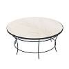 Podpora stolika kawowego Loft Aura 90 RAL 9005 - small