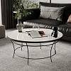 Podpora stolika kawowego Loft Aura 90 RAL 9005, nie drogie - zdjecie №3 - small