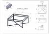 Podpora stolika kawowego Loft SQUARE Х 70 RAL 9005, kupic - zdjecie №2 - small