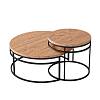 Wspornik stolika kawowego Loft DUO RAL 9005 - small