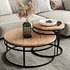 Wspornik stolika kawowego Loft DUO RAL 9005, nie drogie - zdjecie №3 - small