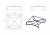 Podpora stolika kawowego Loft SQUARE 120 RAL 9005, kupic - zdjecie №2 - small