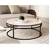 Podpora stolika kawowego Loft RING 90 RAL 9005, nie drogie - zdjecie №3 - small