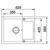 Zlewozmywak wbudowywany Fragranit+ Maris MRG 611-62 Onyx Franke 114.0676.029, kupic - zdjecie №2 - small