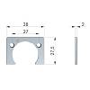 KIMANA аdapter H=2mm, grafit, Italiana Ferramenta, kupic - zdjecie №2 - small