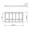 Blacha uniwersalna 900 na 4 tabletki szer.=840 dł.=478 (LKB.840.478) naturalny - small