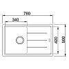 Zlewozmywak wbudowywany Fragranit+ Basis BFG 611-78 Biały Polarny Franke 114.0676.297, kupic - zdjecie №2 - small