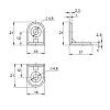 Kątownik metalowy 20x20x15mm pojedynczy, kupic - zdjecie №2 - small