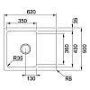 Zlewozmywak wbudowywany Tectonite® Orion OID 611-62 Onyx Franke 114.0286.441, kupic - zdjecie №2 - small