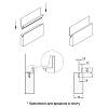 Profil wpuszczany - uchwyt Ferro Fiori M 8040 RAL, 19 mm, kupic - zdjecie №2 - small