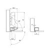 Zawias Sensys 8631i 95 NEW do profilu aluminiowego 32mm, drzwi wpuszczane (9091217) Нettich, od producenta - zdjecie №8 - small