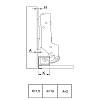 Zawias Sensys 8631i 95 NEW do profilu aluminiowego 32mm, drzwi wpuszczane (9091217) Нettich, zamowienie online - zdjecie №7 - small