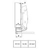 Zawias Sensys 8631i 95 NEW do profilu aluminiowego czarny obsydian 32mm, drzwi nakładane (9091224) Hettich, zamowienie online - zdjecie №7 - small