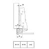 Zawias Clip-on 95° Sensys 8661 PNK alu profil do 32mm bez sprężyn (9091222) Hettich, zamowienie - zdjecie №6 - small