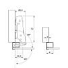 Zawias Clip-on 95° Sensys 8661 PNK alu profil do 32mm bez sprężyn (9091222) Hettich, zamowienie online - zdjecie №7 - small