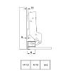 Zawias Clip-on 95° Sensys 8661 WP alu profil do 32mm bez sprężyn, niklowy (9091794) Hettich, zamowienie - zdjecie №6 - small