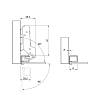 Zawias Clip-on 95° Sensys 8661 WP alu profil do 32mm bez sprężyn, niklowy (9091794) Hettich, zamowienie online - zdjecie №7 - small