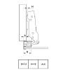 Zawias Clip-on 95° Sensys 8661 PNK profil 32mm, bez sprężyn, cz. obsydian (9091231) Hettich, zamowienie - zdjecie №6 - small