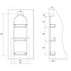 Półka na chemię gospodarczą chrom 377*825*102mm, Vibo, zdjecie - zdjecie №4 - small