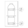 Półka na chemię gospodarczą chrom 377*825*102mm, Vibo, zamowienie online - zdjecie №7 - small