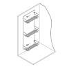 Półka na chemię gospodarczą chrom 270*674*102mm, Vibo, od producenta - zdjecie №8 - small
