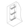 Półka na chemię gospodarczą chrom 270*674*102mm, Vibo, cena od producenta - zdjecie №9 - small