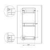 Półka na chemię gospodarczą chrom 270*674*102mm, Vibo, cena - zdjecie №5 - small