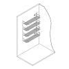 Półka na chemię gospodarczą chrom 320*411*102mm , Vibo, zamowienie online - zdjecie №7 - small