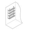 Półka na chemię gospodarczą chrom 320*411*102mm , Vibo, od producenta - zdjecie №8 - small