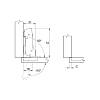 Zawias Clip-on, 110°, Sensys 8646i, PNK, front 10–16mm, z domykiem, cz. obsydian(9091794) Hettich, zamowienie online - zdjecie №7 - small