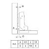 Zawias 110°, Sensys 8646i, wewnętrzny, front 10–16 mm, z domykiem, czarny obsydian (9091795) Hettich, zamowienie - zdjecie №6 - small