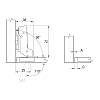 Zawias 110°, Sensys 8646i, wewnętrzny, front 10–16 mm, z domykiem, czarny obsydian (9091795) Hettich, zamowienie online - zdjecie №7 - small