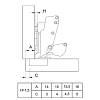 Zawias Clip-on, 165°, Sensys 8687, NK, bez sprężyn, transformator, cz. obsydian (9091769) Hettich, zdjecie - zdjecie №4 - small