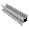 Profil zamknięty pionowy Combi Line z rowkiem anodowany srebrny/5,2 m - small