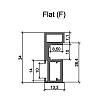 Profil pionowy otwarty Compact F (Flat) złoto, kupic - zdjecie №2 - small