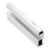 Profil pionowy otwarty Compact T (Trapeze) polerowane srebro - small